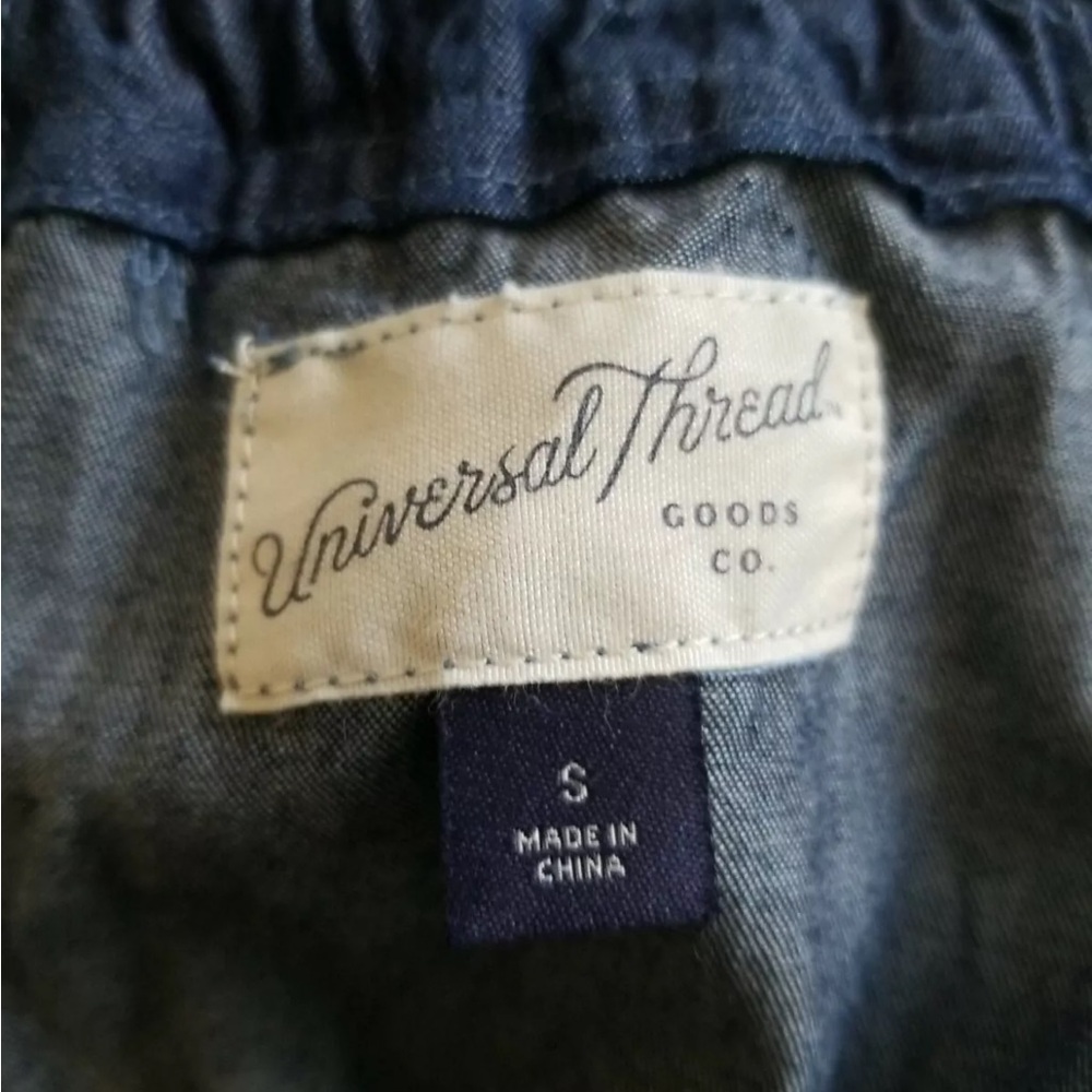 Universal Thread Medium Wash Denim Romper Overalls Pockets, Sz. Small - Picture 5 of 6